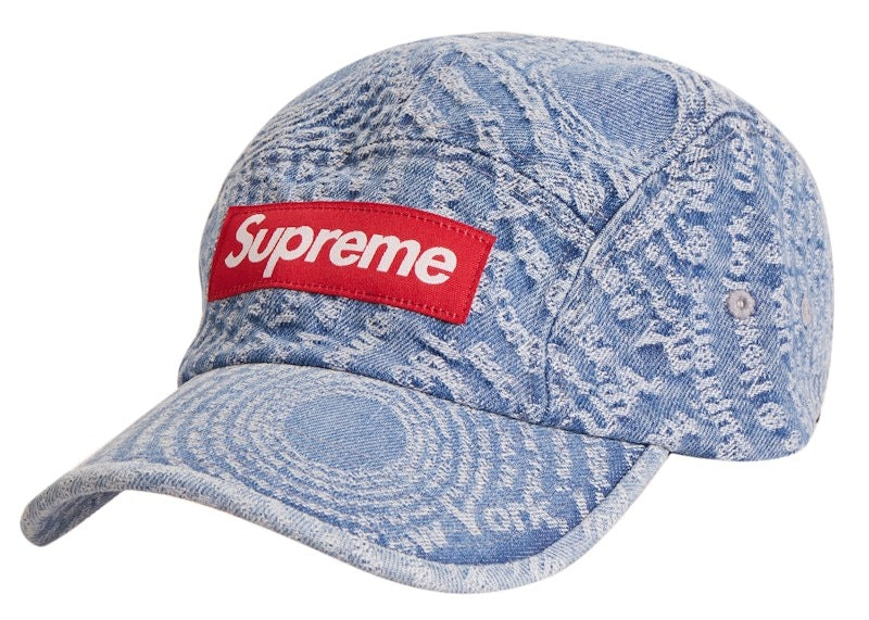 Supreme Circles Jacquard Denim Camp Cap