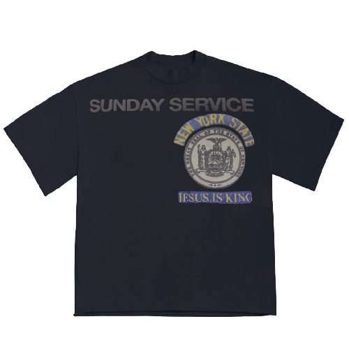 Kanye West Sunday Service New York III T-Shirt Navy