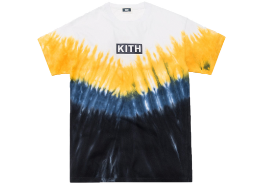 Kith Summer Tie Dye Tee Blue/Yellow