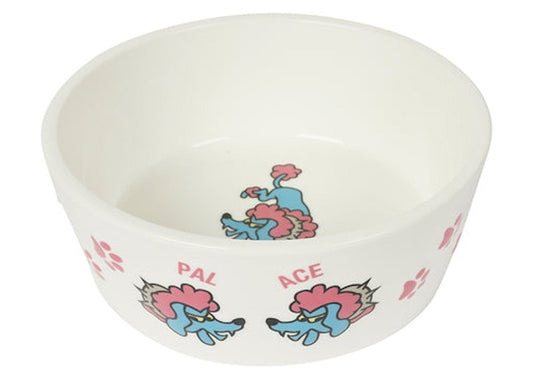 Palace Poodle Dog Bowl White