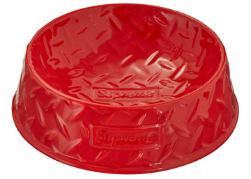 Supreme Diamond Plate Dog Bowl