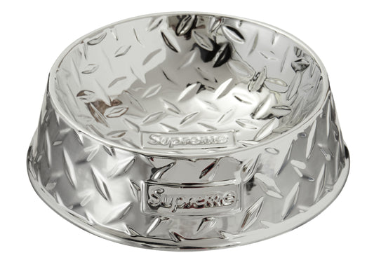 Supreme Diamond Plate Dog Bowl