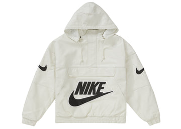 Supreme Nike Leather Anorak White