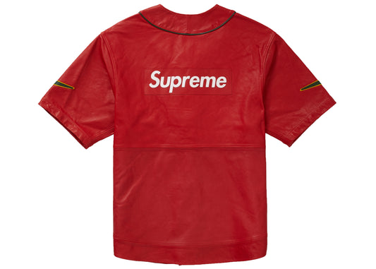 Supreme Nike Leather Baseball Jersey