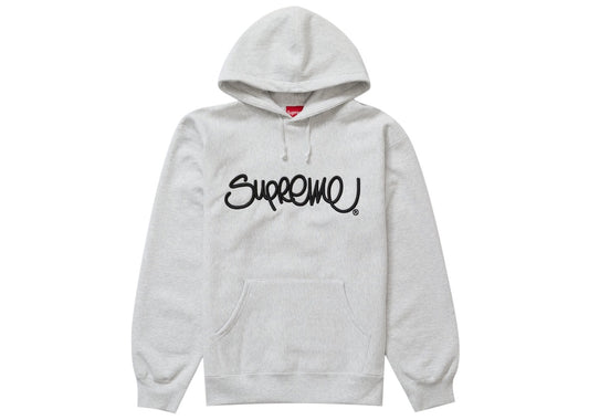 Supreme Raised Handstyle Hooded Sweatshirt