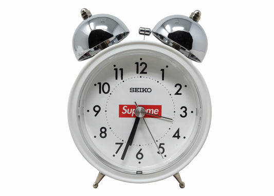 Supreme Seiko Alarm Clock White