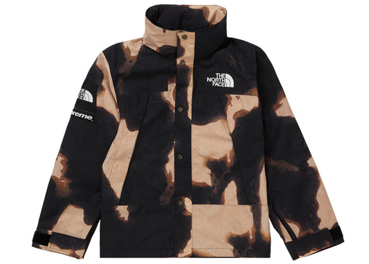 Supreme The North Face Bleached Denim Print Mountain Jacket