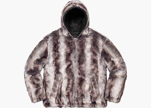 Supreme Fuax Fur Reversible Hooded Jacket