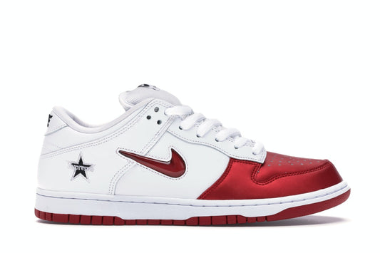 Nike SB Dunk Low Supreme Jewel Swoosh Red